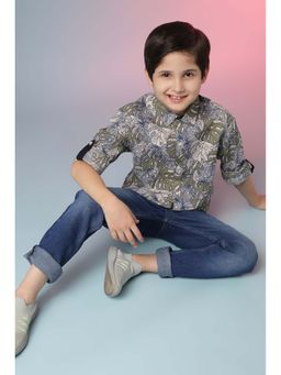 Instafab - Boys Floral Design Stylish Casual Shirts