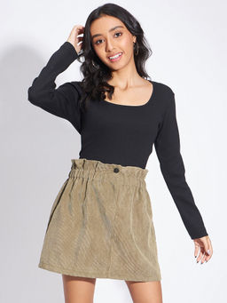 Luyk - Choudry Brown Skirt with Top (Set of 2)