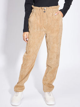 Luyk - Beige Corduroy Trousers