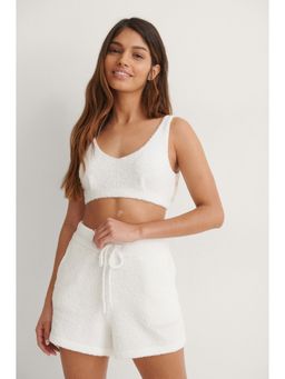 NA-KD - Fluffy Knitted Bralette-off-white