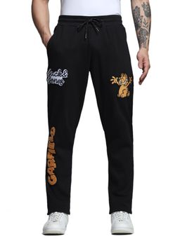 Jack & Jones - Men Black Embroidered Regular Fit Track Pant