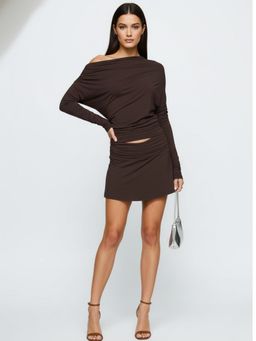 Outzidr - Brown Full Sleeve Co-Ord Set