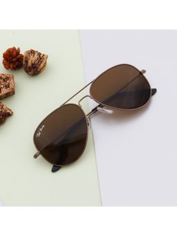 TED SMITH - UV Protection Aviator Sunglass For Men Women Glass Lens AVIMAST_C2