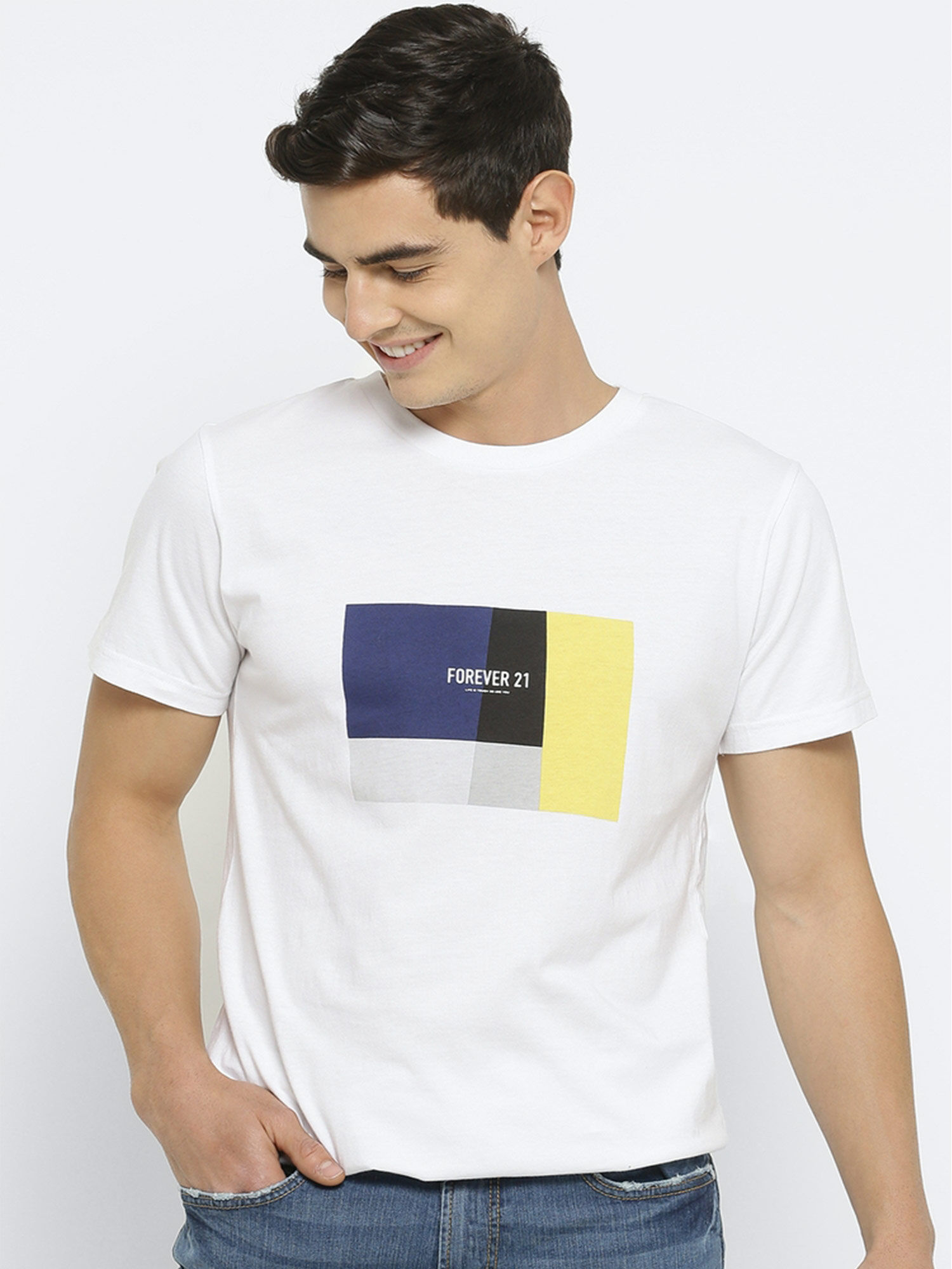 forever 21 white tee