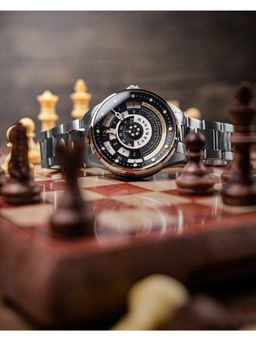 Earnshaw - Limited Edition Staunton Chess Set Automatic 22 Jewels Round Dial Men Watch - ES-8282-11