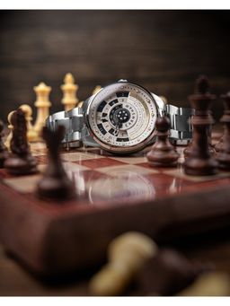 Earnshaw - Limited Edition Staunton Chess Set Automatic 22 Jewels Round Dial Men Watch - ES-8282-22