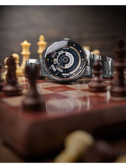 Earnshaw - Limited Edition Staunton Chess Set Automatic 22 Jewels Round Dial Men Watch - ES-8282-33