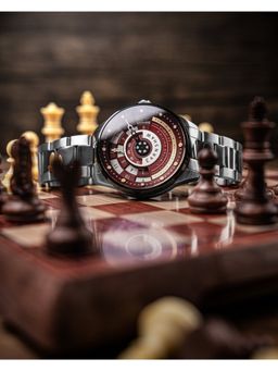 Earnshaw - Limited Edition Staunton Chess Set Automatic 22 Jewels Round Dial Men Watch - ES-8282-44