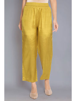 WISHFUL by W - Green Solid Straight Pants