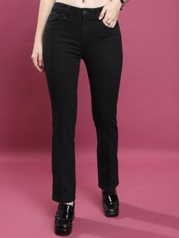 TOKYO TALKIES - Women Black Straight Fit Jeans
