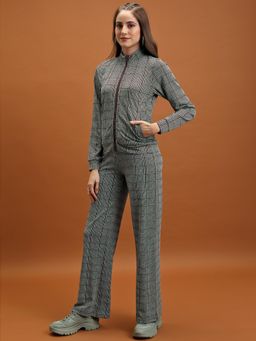 TOKYO TALKIES - Women Multi-Color Knit Jacquard Co-Ord (Set of 2)