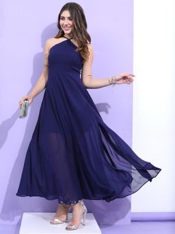 TOKYO TALKIES - Women Navy Blue A-Line Dress