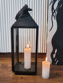 Folkstorys - Rustic Black Lantern Big