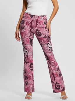 Guess - Printed Flare Denim Pant