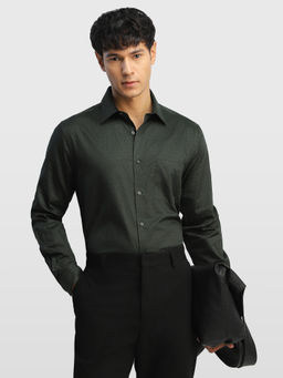 Arrow - Green Printed Cotton Regular Fit Shirt