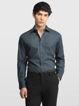 Arrow - Green Printed Cotton Regular Fit Shirt