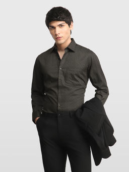 Arrow - Brown Printed Cotton Regular Fit Shirt