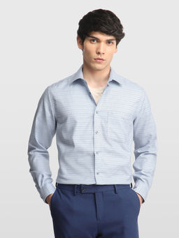 Arrow - Blue Stripes Cotton Regular Fit Shirt