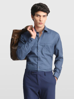 Arrow - Blue Stripes Cotton Regular Fit Shirt