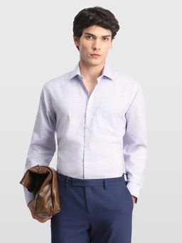 Arrow - Purple Checks Cotton Regular Fit Shirt
