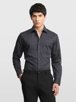 Arrow - Blue Stripes Cotton Regular Fit Shirt