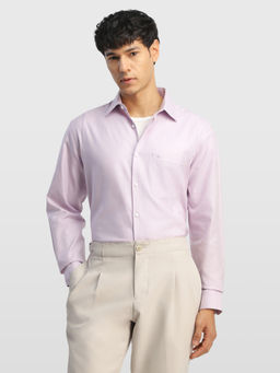 Arrow - Pink Solid Cotton Regular Fit Shirt