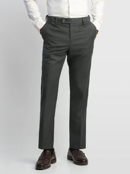 Arrow - Grey Checks Polyester Regular Fit Trouser