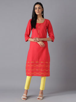 Aurelia - Red Ethnic Kurta