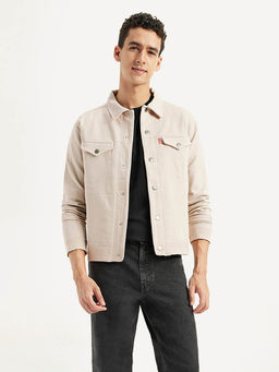 Levi's - Beige Solid Full Sleeves Jacket