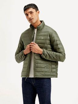 Levi's - Olive Solid Full Sleeves Jacket