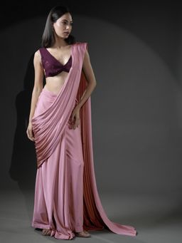 HANDME - Barbie Designer Ready-to-Wear Saree with Unique Drape in Luxe Fabric