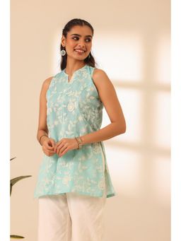 Alaya by Stage3 - Rangrez Skyline Blue Embroidered Kurta