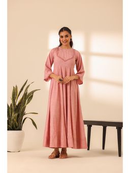 Alaya by Stage3 - Rangrez Pink Plush Anarkali Kurta