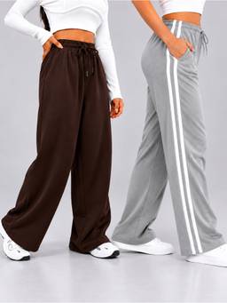 TULSATTVA - Multicolor Women Pack of 2 Regular Fit Track Pants