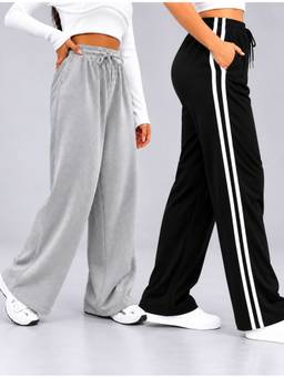 TULSATTVA - Multicolor Pack of 2 Women Regular Fit Track Pants