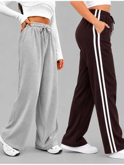 TULSATTVA - Multicolor Women Pack of 2 Regular Fit Track Pants