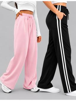 TULSATTVA - Multicolor Women Pack of 2 Regular Fit Track Pants