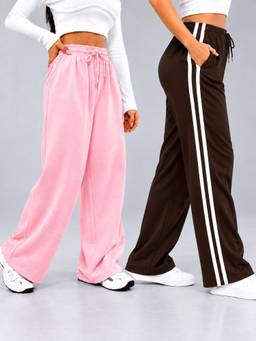 TULSATTVA - Multicolor Pack of 2 Women Regular Fit Track Pants