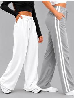 TULSATTVA - Multicolor Women Pack of 2 Regular Fit Track Pants