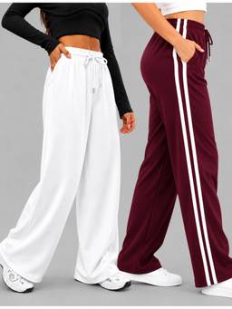 TULSATTVA - Multicolor Women Pack of 2 Regular Fit Track Pants