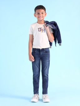 U.S. POLO ASSN. - Kids Boys Blue Solid/Plain Jeans