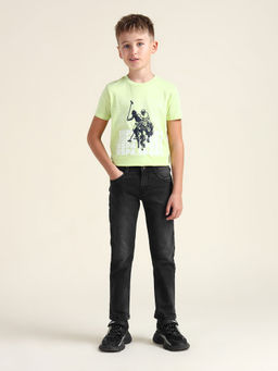 U.S. POLO ASSN. - Kids Boys Black Solid/Plain Jeans