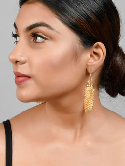 Silvermerc Designs - Gold Plated Spiral Earrings