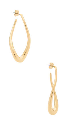 Ettika - Oblong Abstract Hoop Earrings