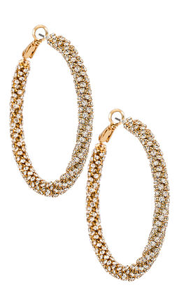 Ettika - Crystal Hoop Earrings