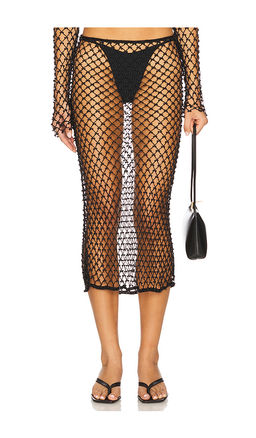 Lovers and Friends - Marnnie Beaded Crochet Skirt