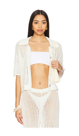 La Porte - Ophelia Windowpane Knit Top