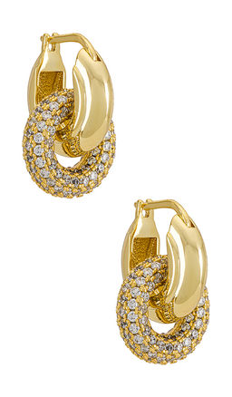 Luv AJ - Pave Interlock Hoops