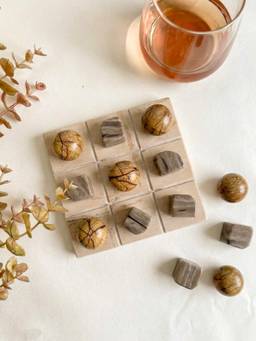 Mason Home - Bidasar Marble Tic Tac Toe Board Game