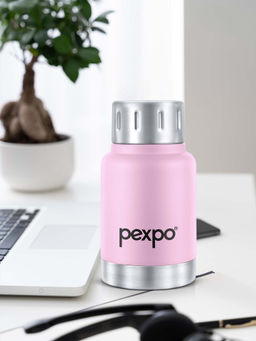 Pexpo - Baby Pink Cameo Stainless Steel Vacuum Insulated Flask (160ml)